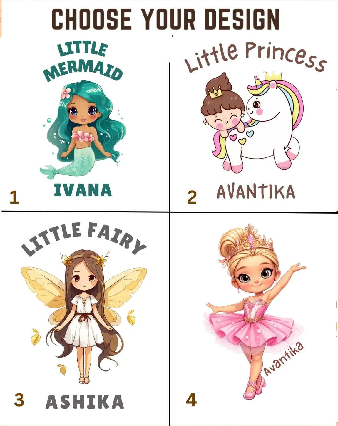 Princess Kid Custom Co-ord Set. Swiftsoul