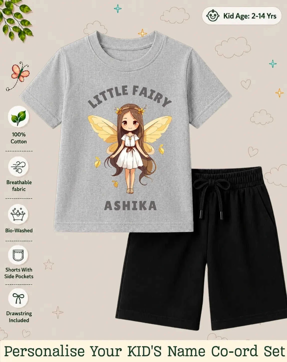 Princess Kid Custom Co-ord Set. Swiftsoul