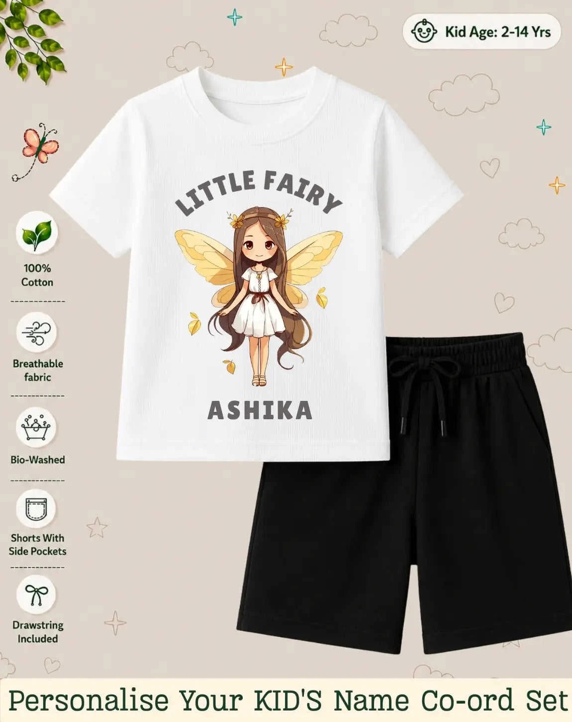 Princess Kid Custom Co-ord Set. Swiftsoul