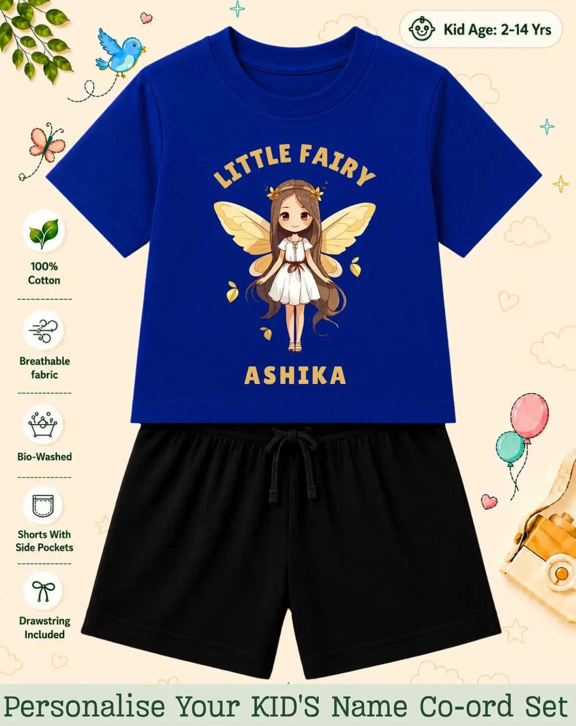 Princess Kid Custom Co-ord Set. Swiftsoul