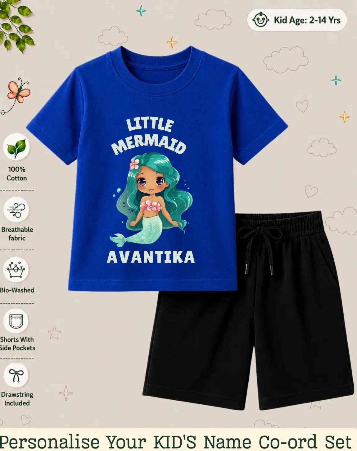 Princess Kid Custom Co-ord Set. Swiftsoul