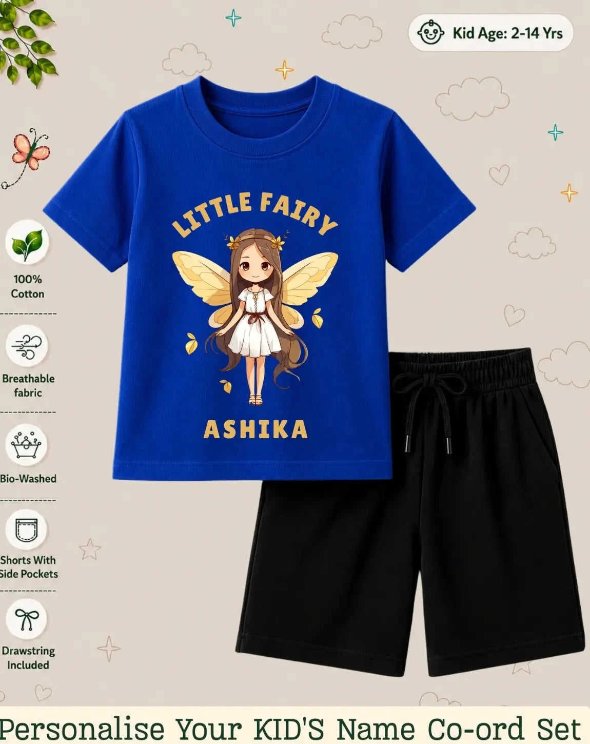 Princess Kid Custom Co-ord Set. Swiftsoul