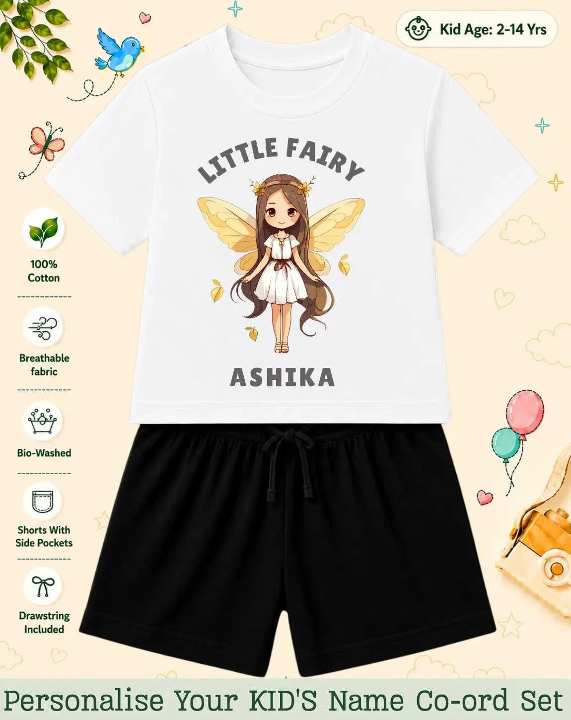 Princess Kid Custom Co-ord Set. Swiftsoul