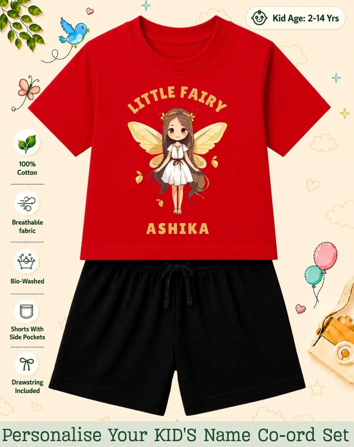 Princess Kid Custom Co-ord Set. Swiftsoul