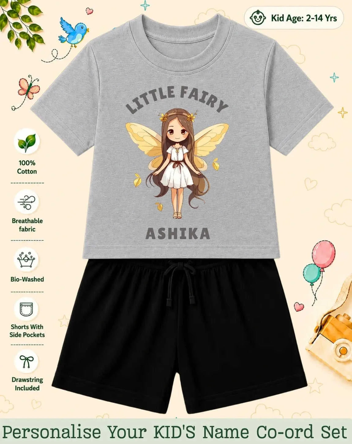 Princess Kid Custom Co-ord Set. Swiftsoul