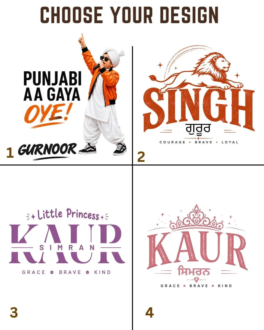 Proud Punjabi Custom Kid Cotton Tee Swiftsoul