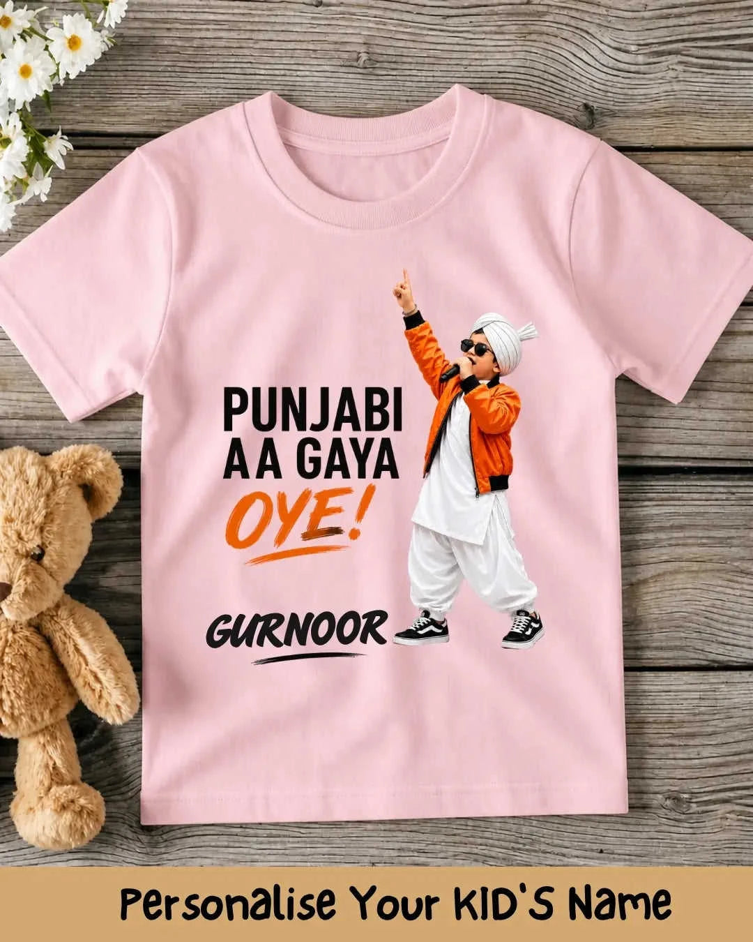 Proud Punjabi Custom Kid Cotton Tee Swiftsoul