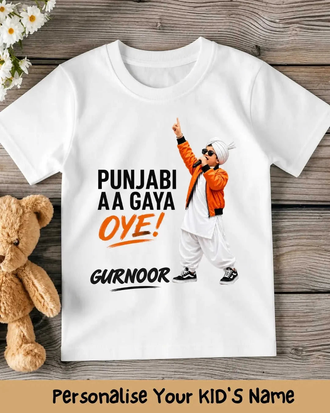 Proud Punjabi Custom Kid Cotton Tee Swiftsoul