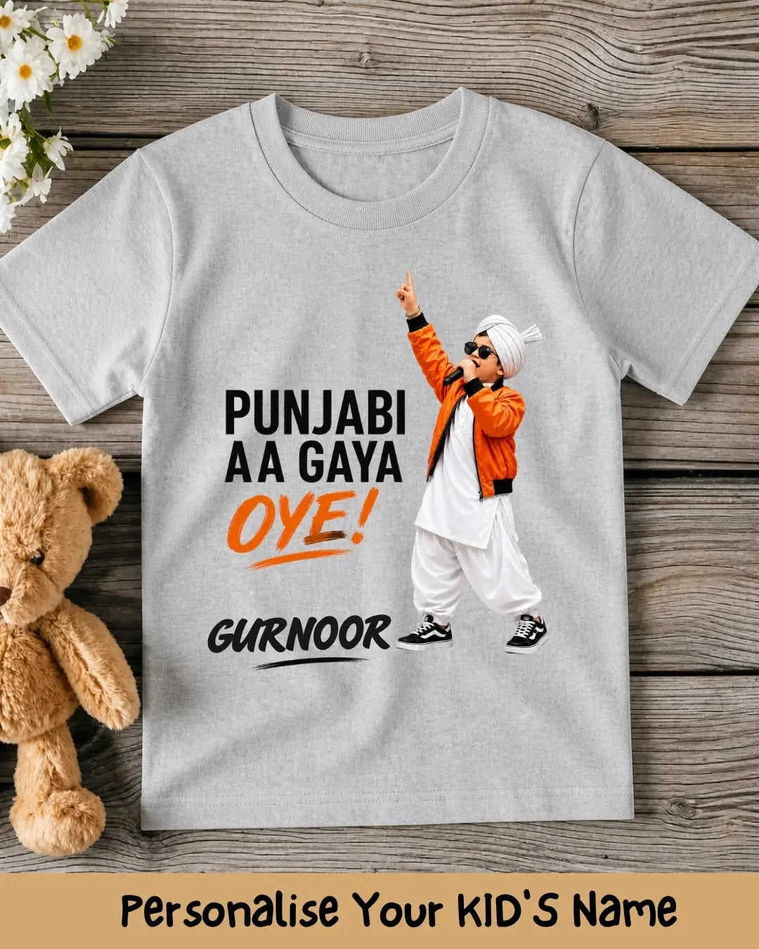 Proud Punjabi Custom Kid Cotton Tee Swiftsoul