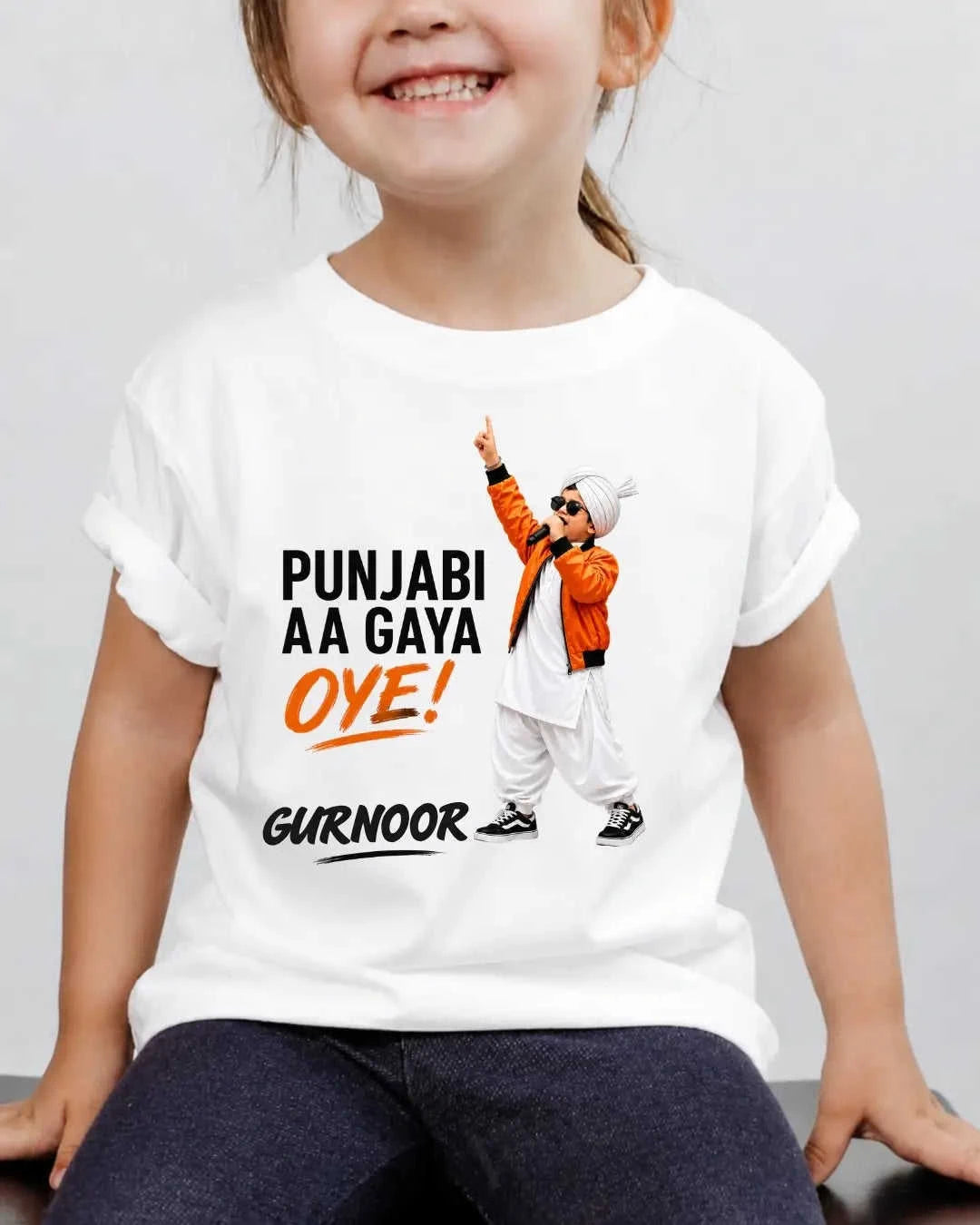 Proud Punjabi Custom Kid Cotton Tee Swiftsoul