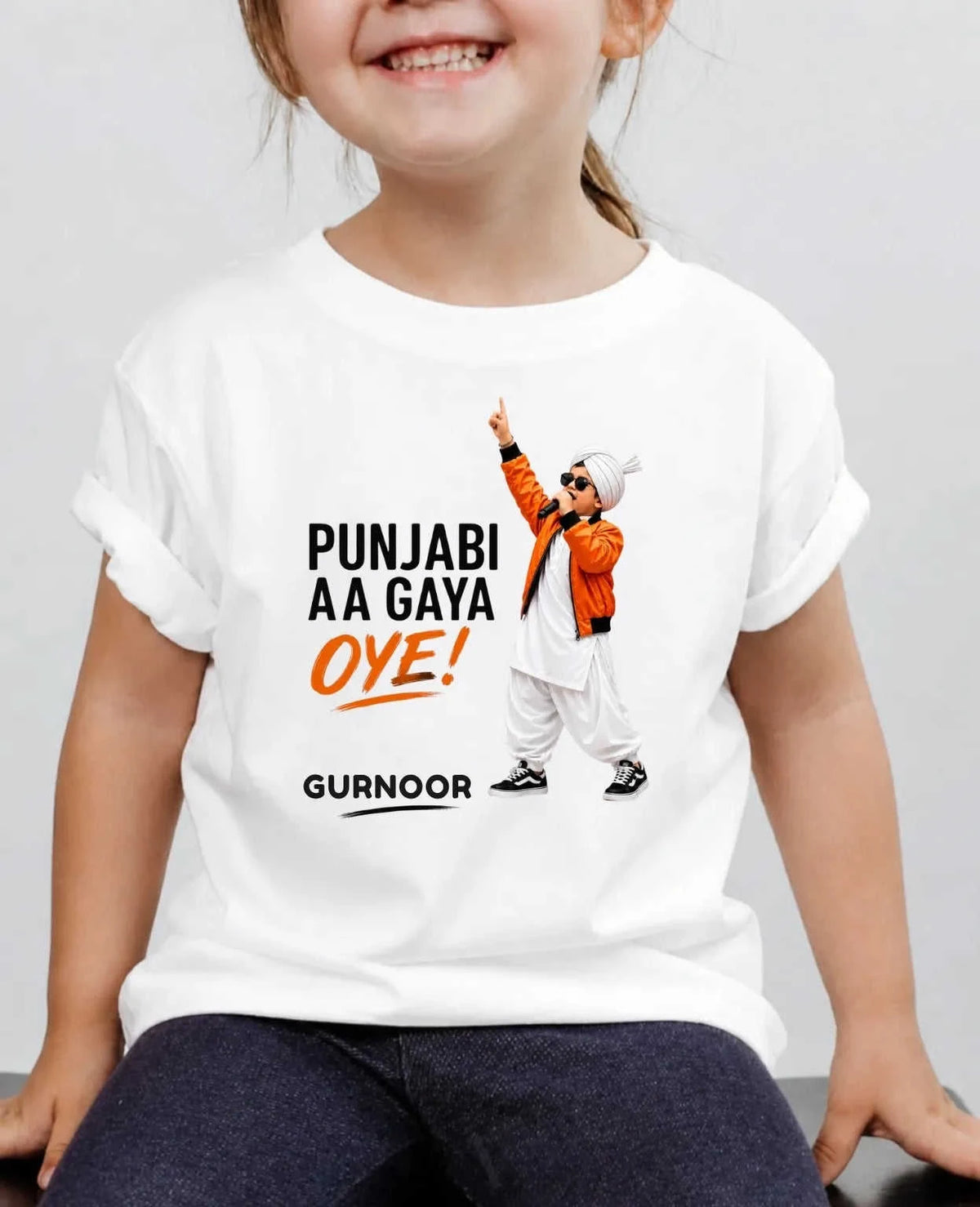 Proud Punjabi Custom Kid Cotton Tshirt Swiftsoul