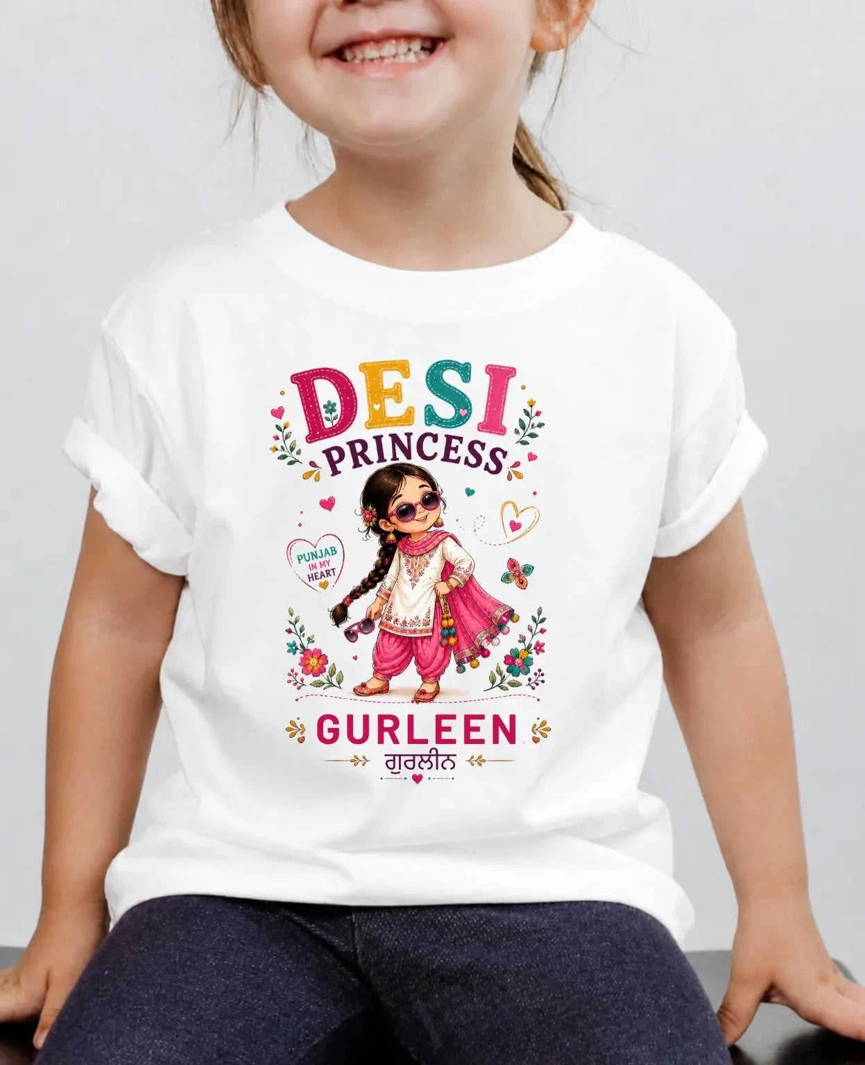 Proud Punjabi Custom Kid Cotton Tshirt Swiftsoul
