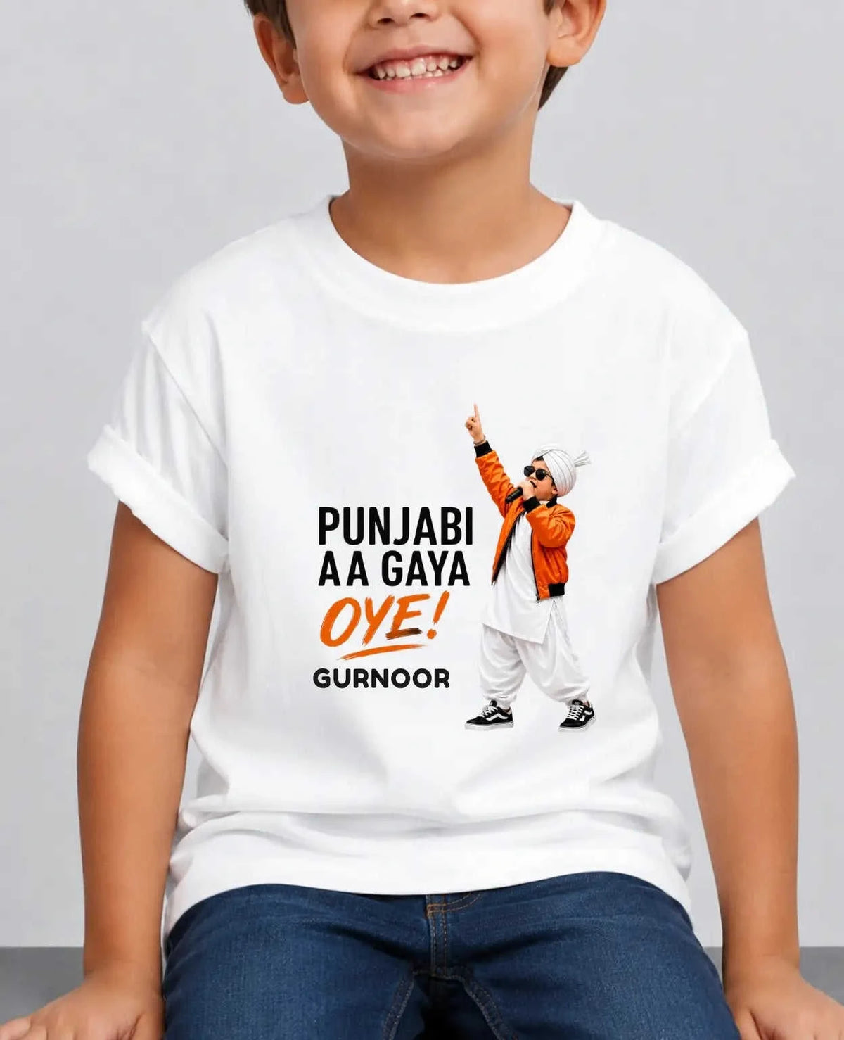 Proud Punjabi Custom Kid Cotton Tshirt Swiftsoul