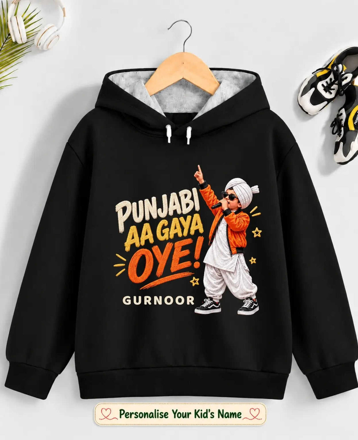 Proud Punjabi Kid Cotton Tshirt & Hoodie Swiftsoul