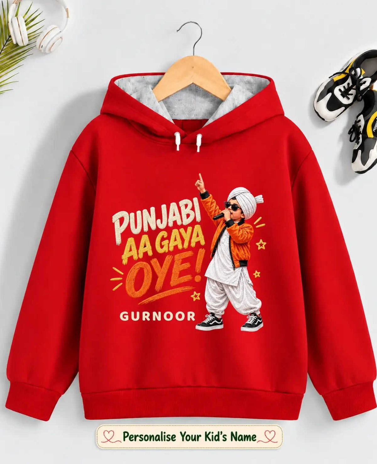 Proud Punjabi Kid Cotton Tshirt & Hoodie Swiftsoul