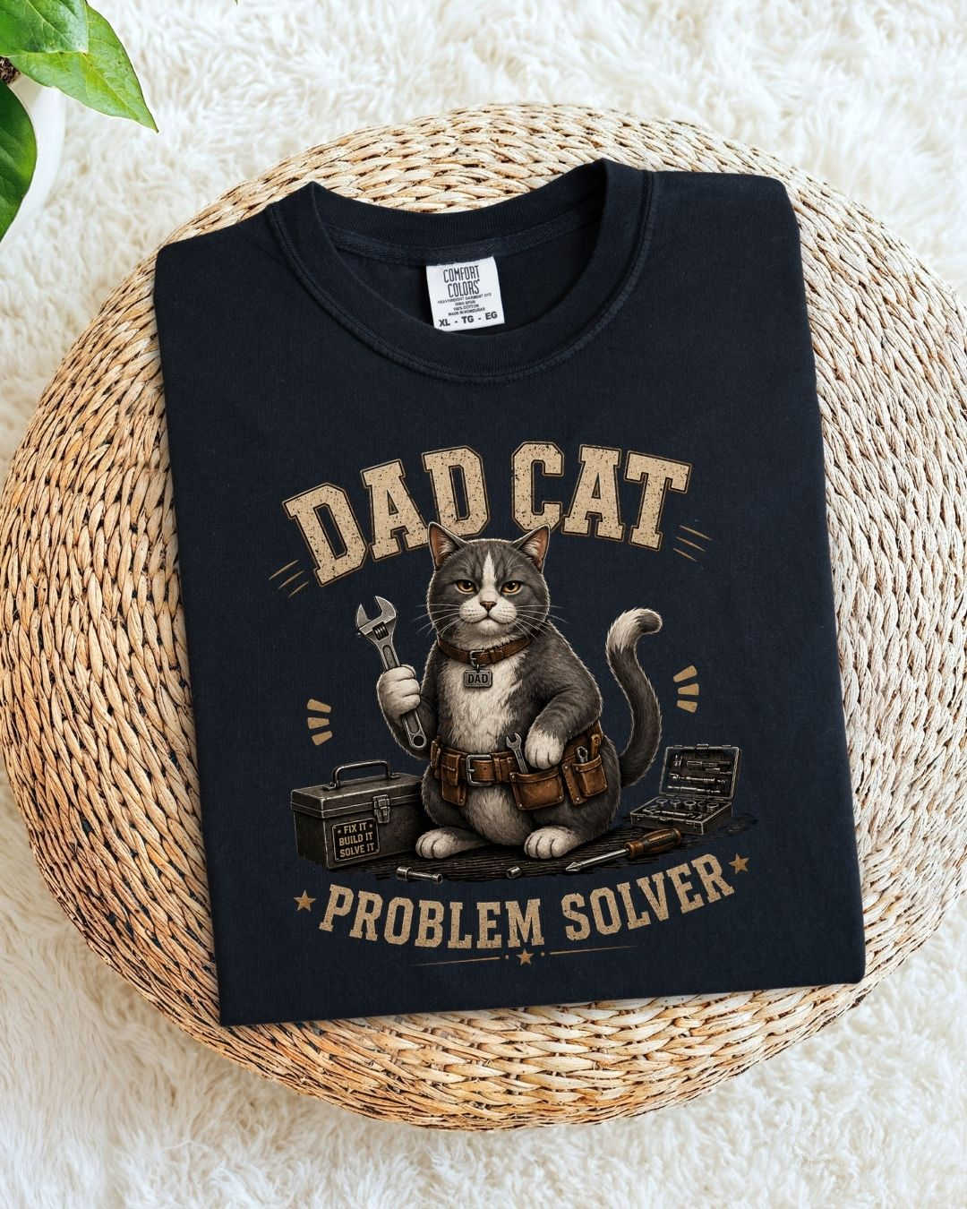 Purr Dad Cotton Tshirt Swiftsoul 