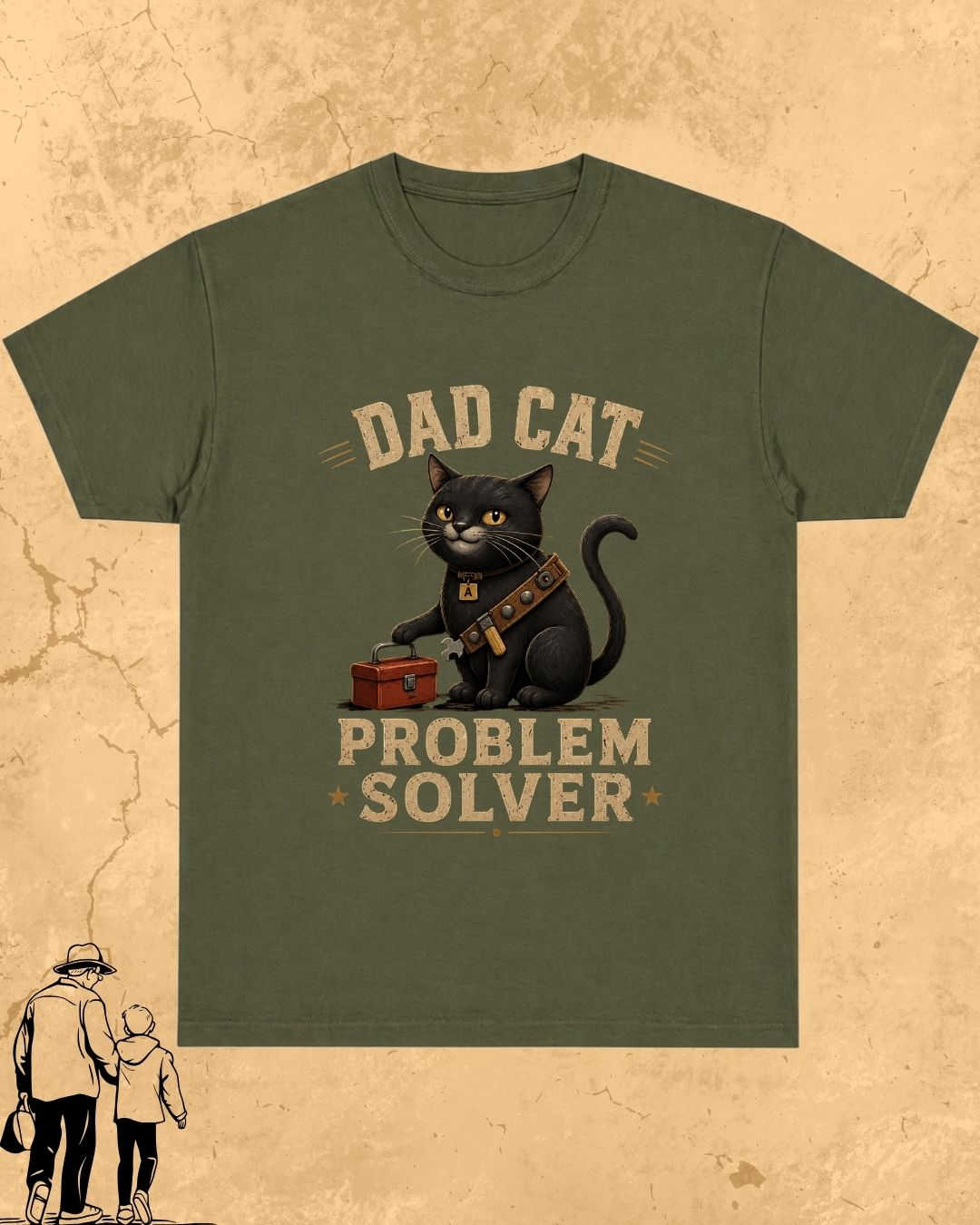 Purr Dad Cotton Tshirt Swiftsoul 