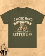 Purr Dad Cotton Tshirt Swiftsoul