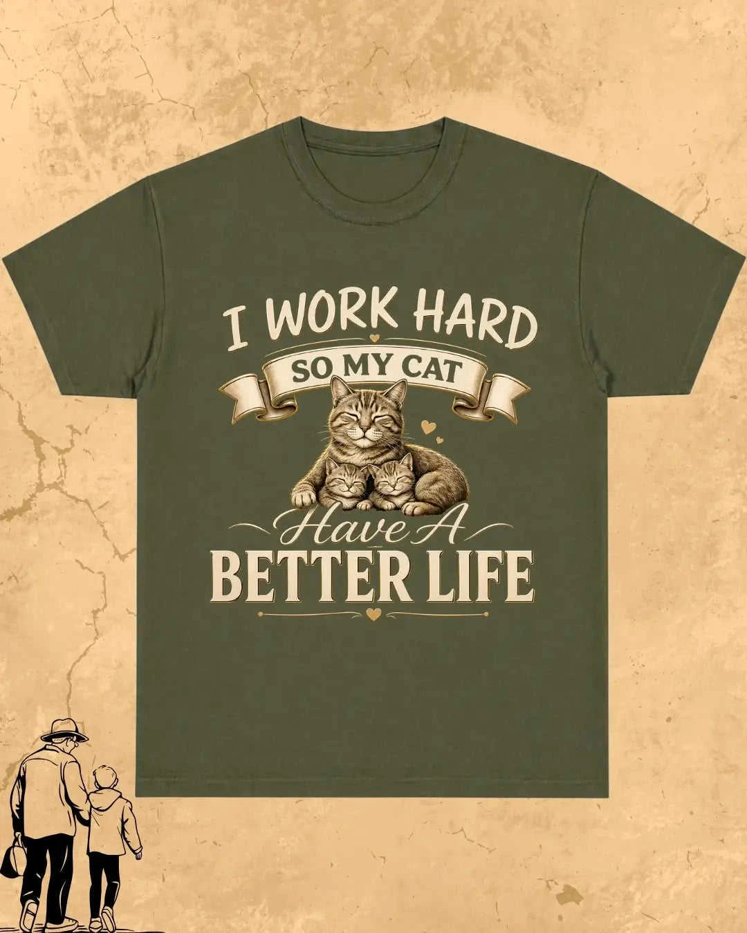 Purr Dad Cotton Tshirt Swiftsoul