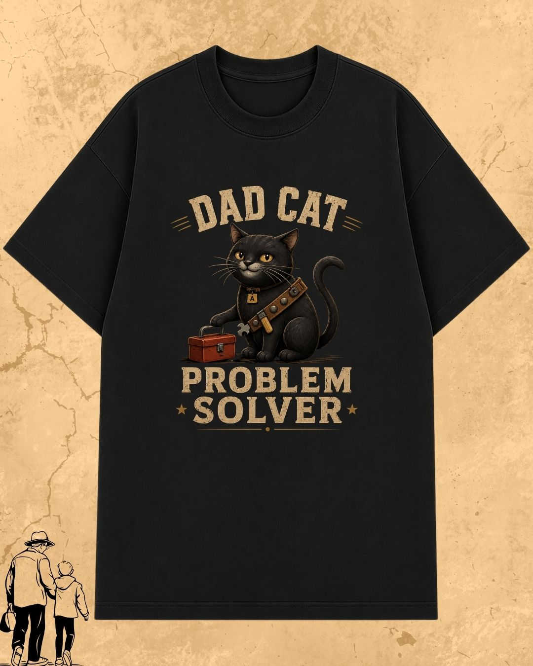 Purr Dad Cotton Tshirt Swiftsoul 