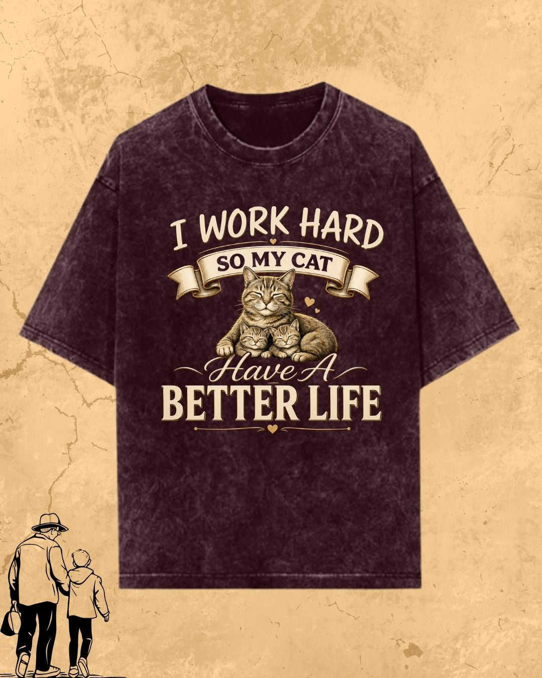 Purr Dad Cotton Tshirt Swiftsoul 