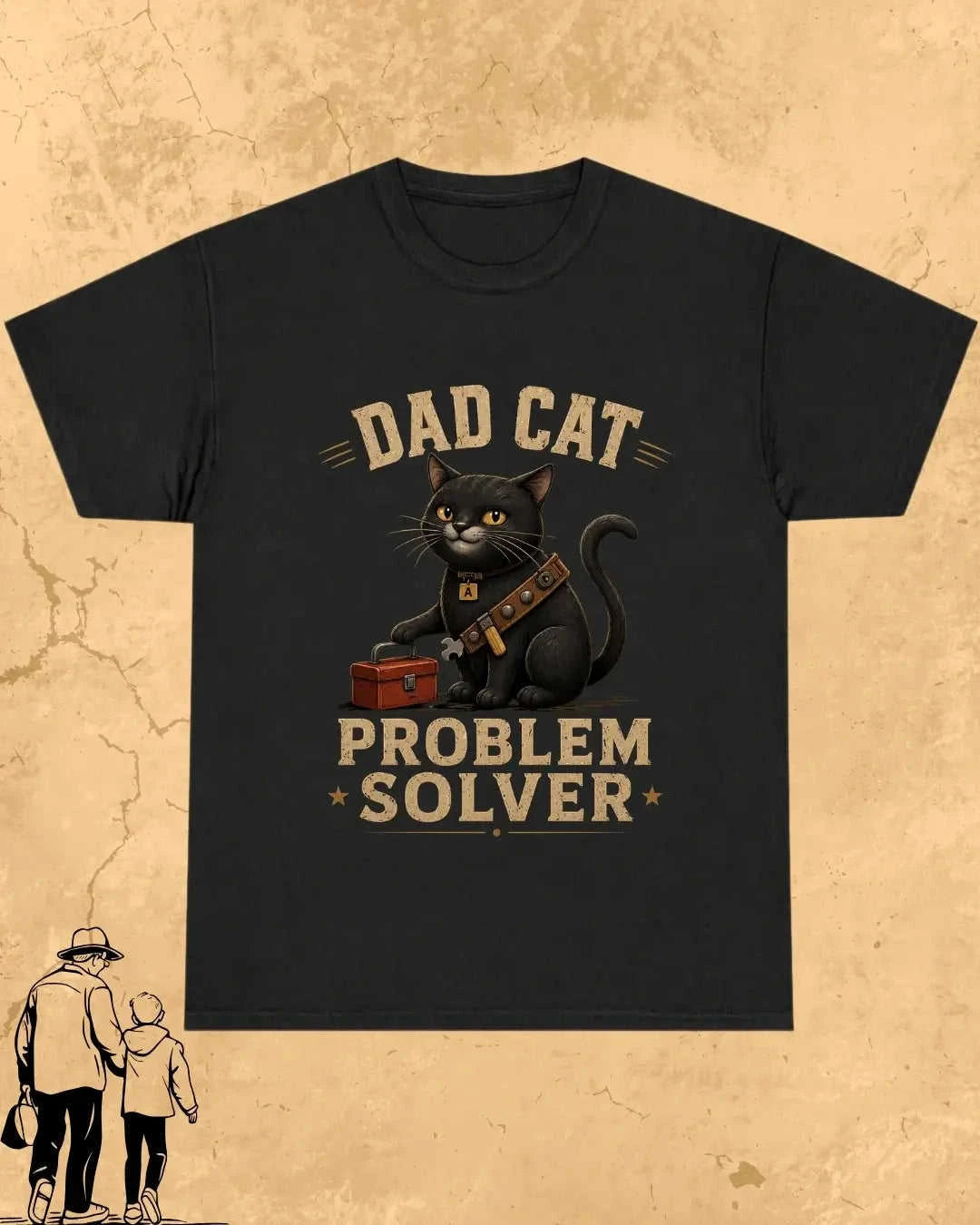 Purr Dad Cotton Tshirt Swiftsoul