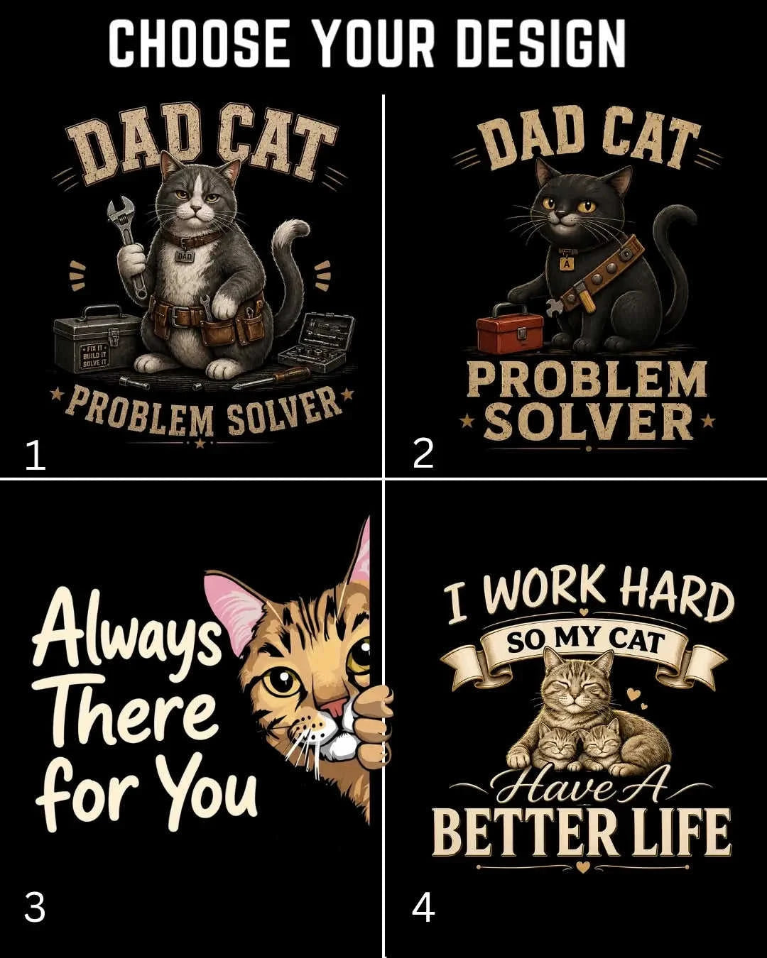 Purr Dad Cotton Tshirt Swiftsoul