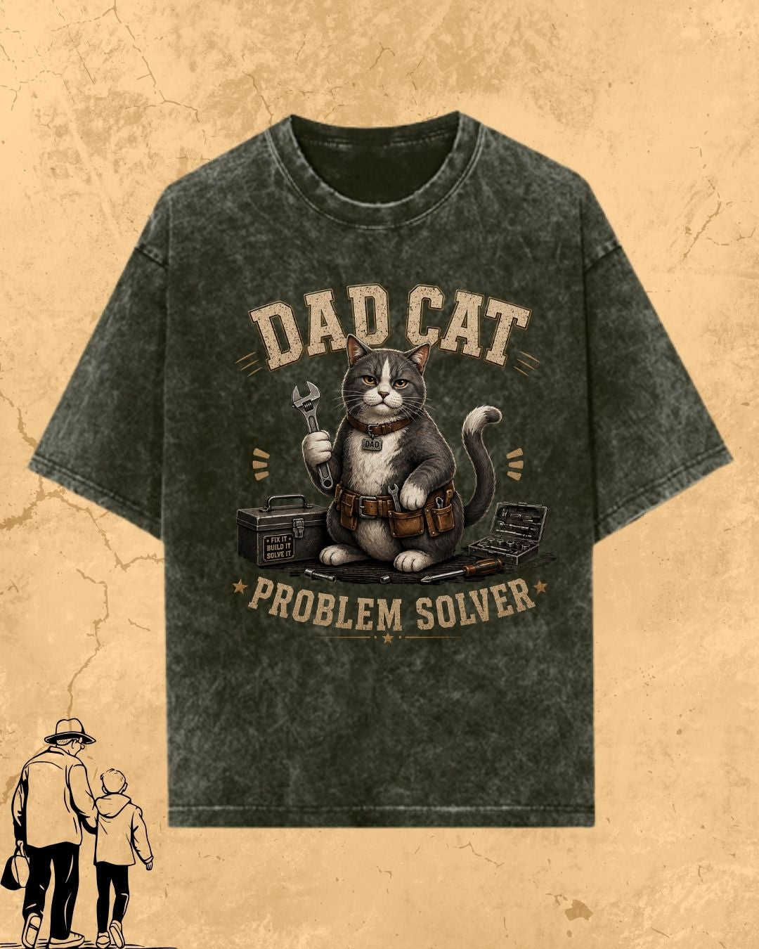 Purr Dad Cotton Tshirt Swiftsoul 