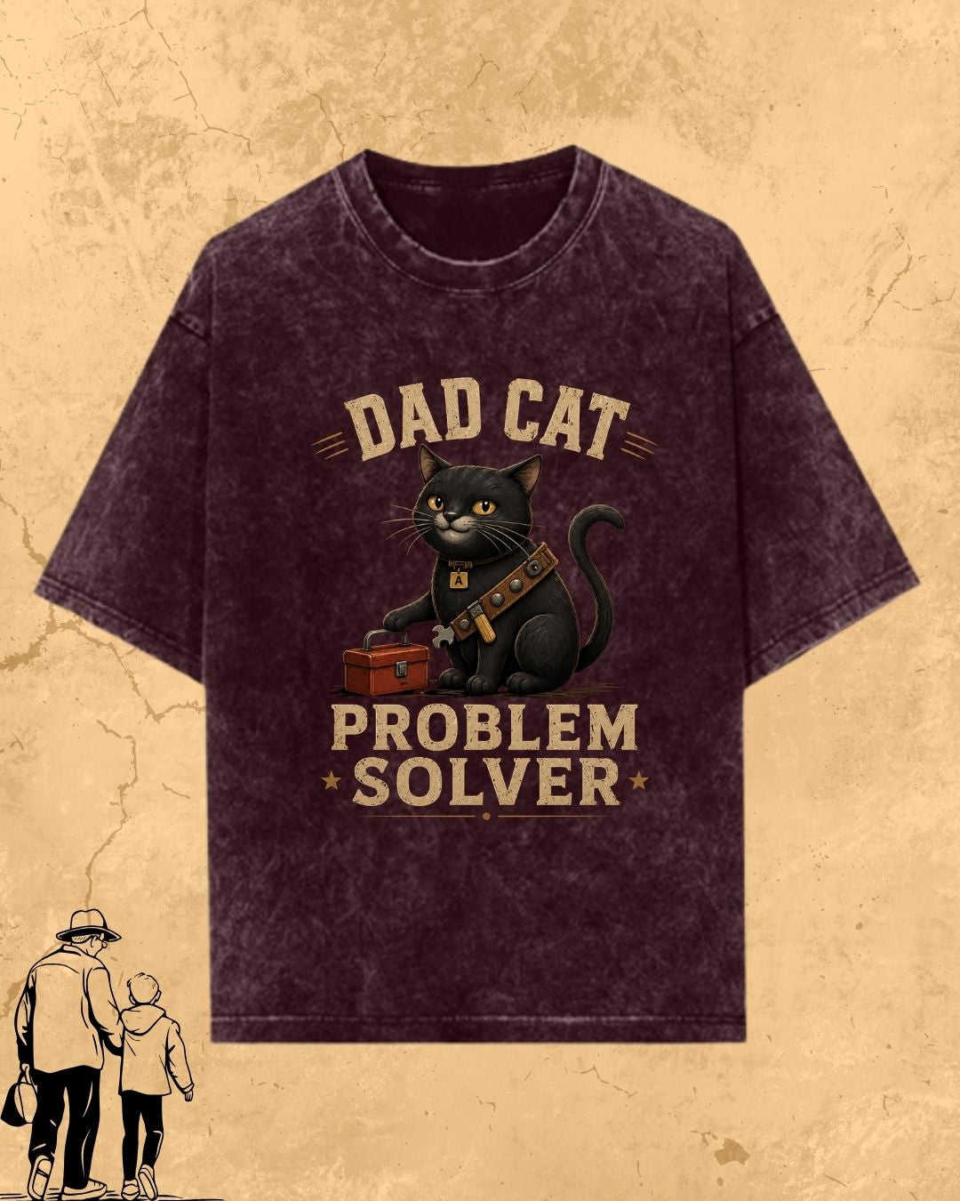 Purr Dad Cotton Tshirt Swiftsoul 