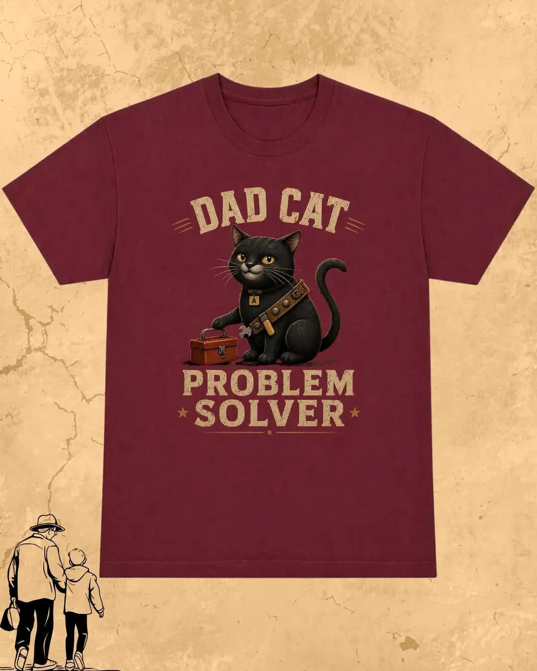 Purr Dad Cotton Tshirt Swiftsoul