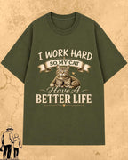 Purr Dad Cotton Tshirt Swiftsoul 