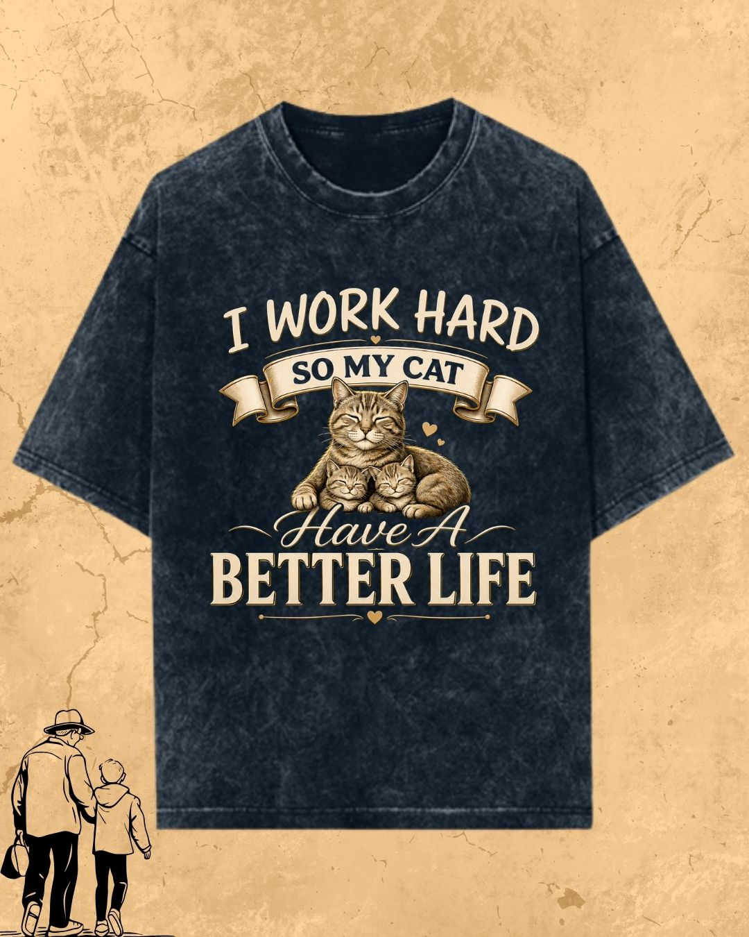 Purr Dad Cotton Tshirt Swiftsoul 