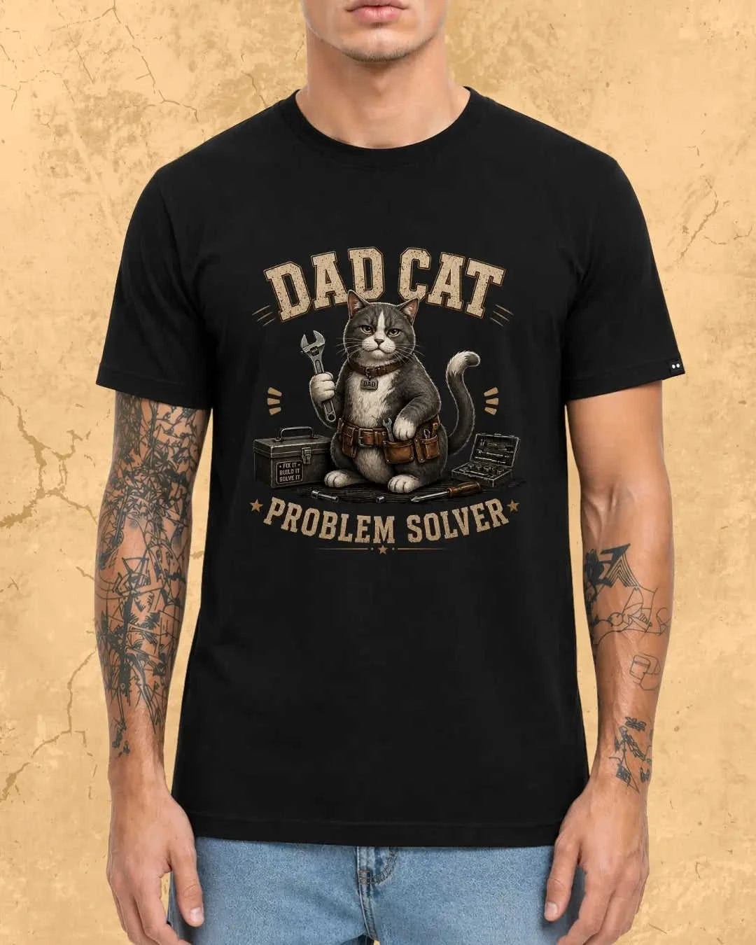 Purr Dad Cotton Tshirt Swiftsoul