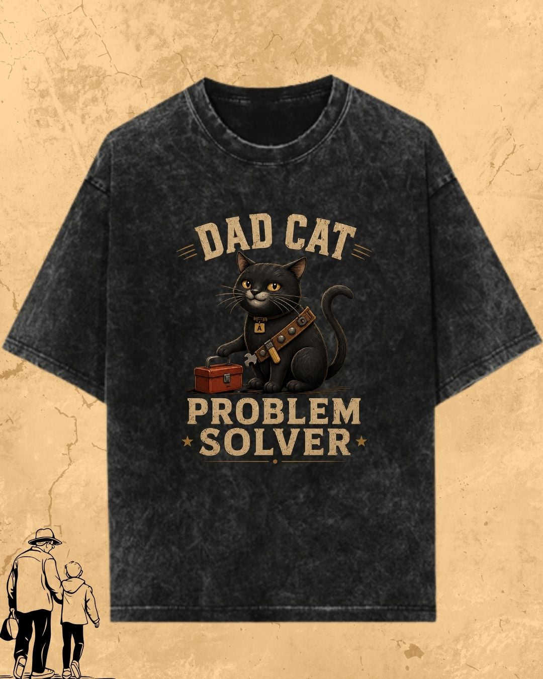 Purr Dad Cotton Tshirt Swiftsoul 