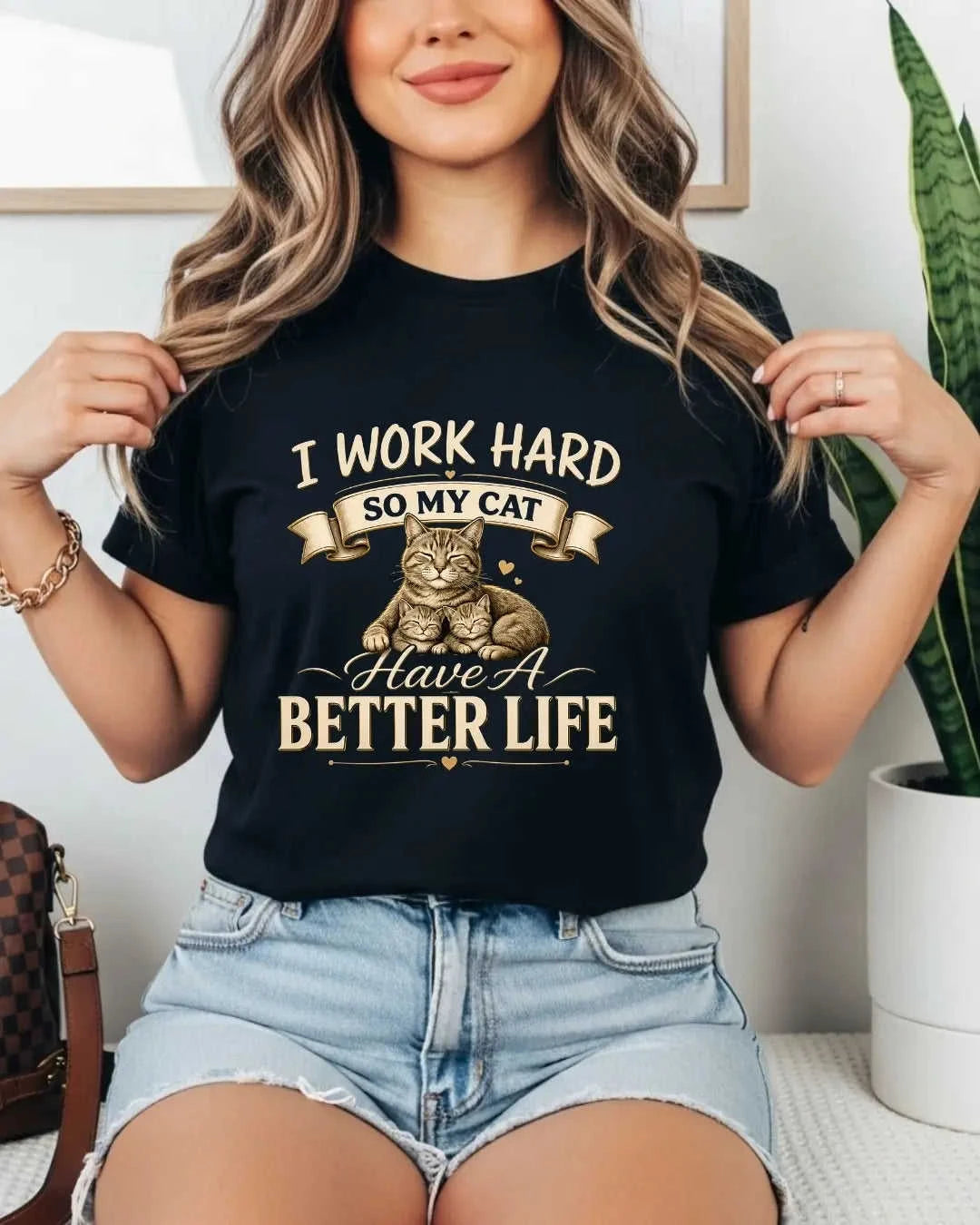 Purr Dad Cotton Tshirt Swiftsoul