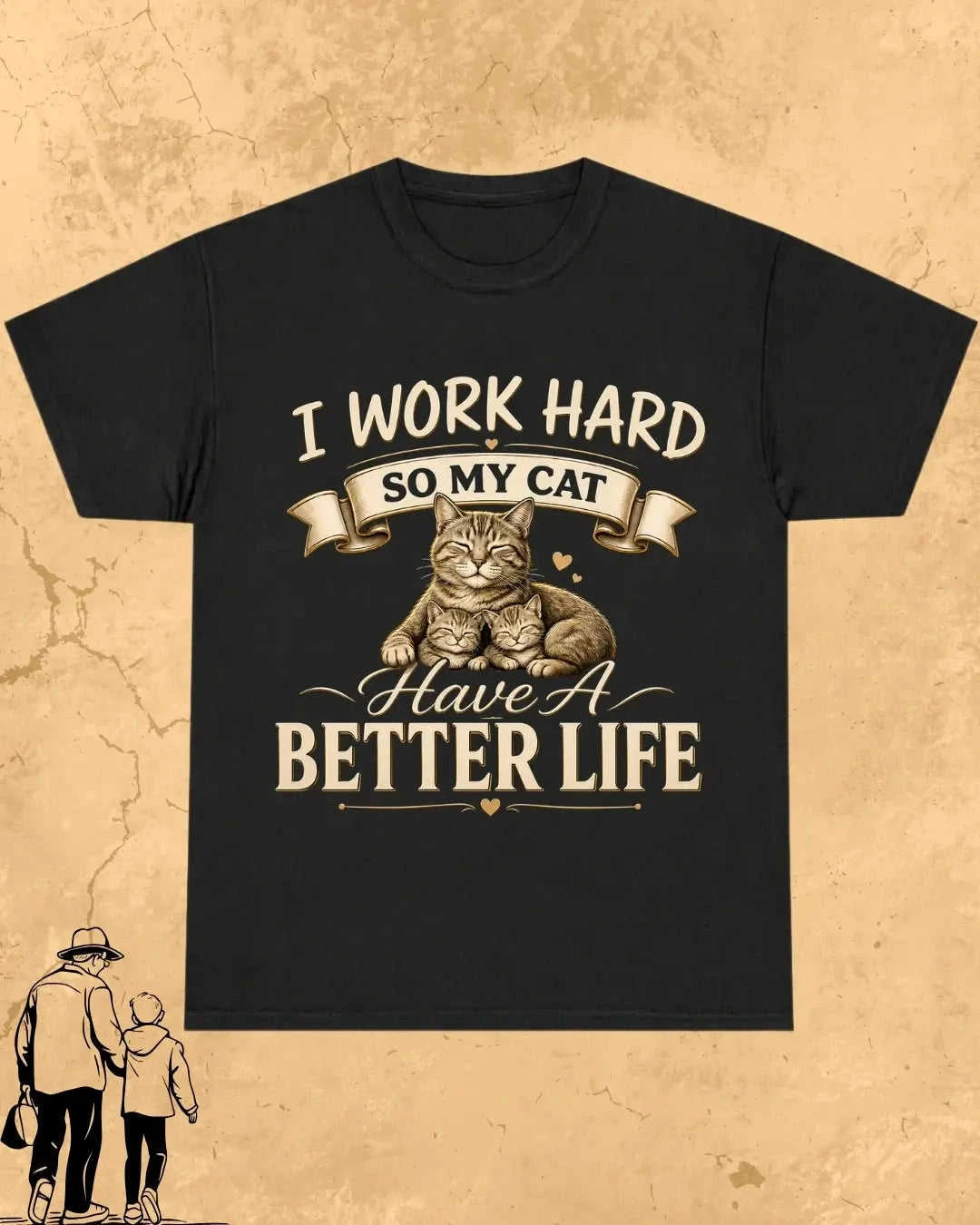 Purr Dad Cotton Tshirt Swiftsoul