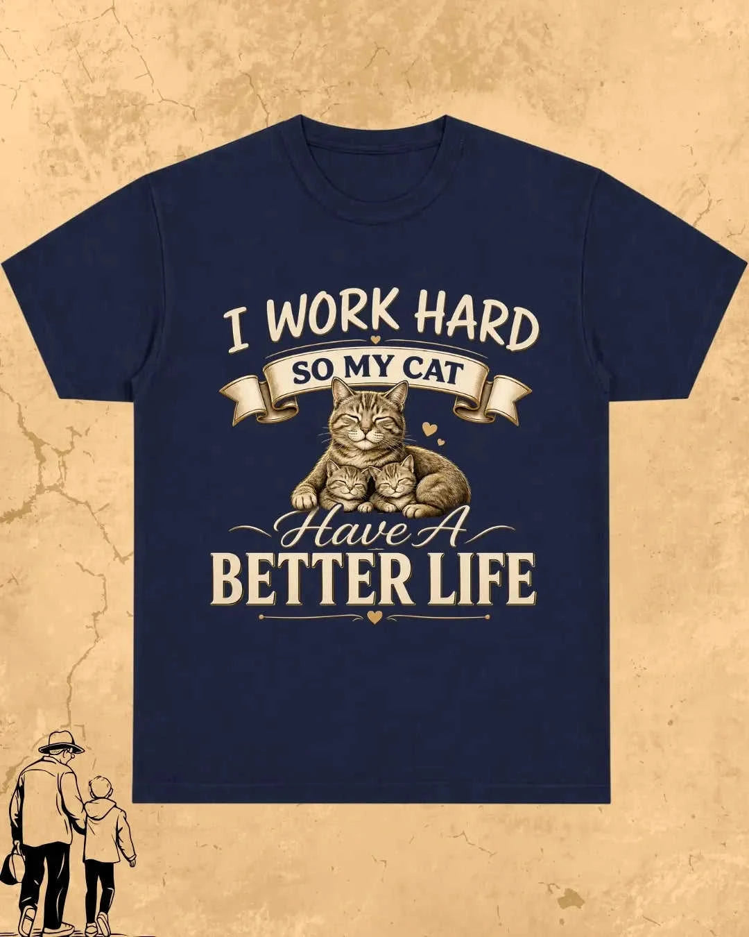 Purr Dad Cotton Tshirt Swiftsoul