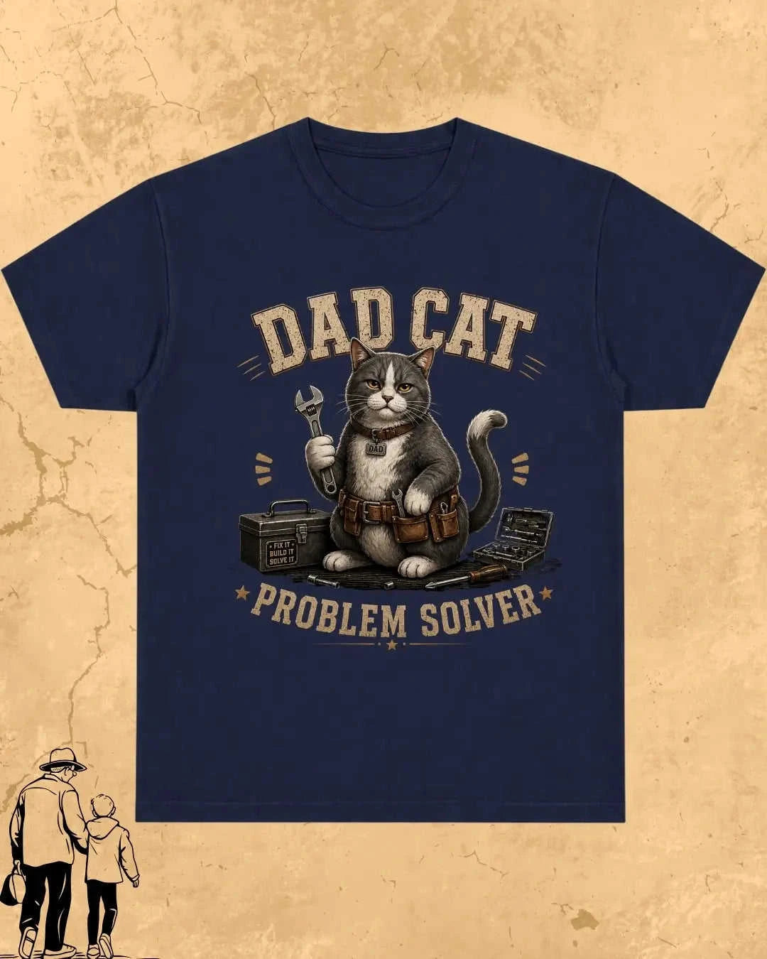 Purr Dad Cotton Tshirt Swiftsoul