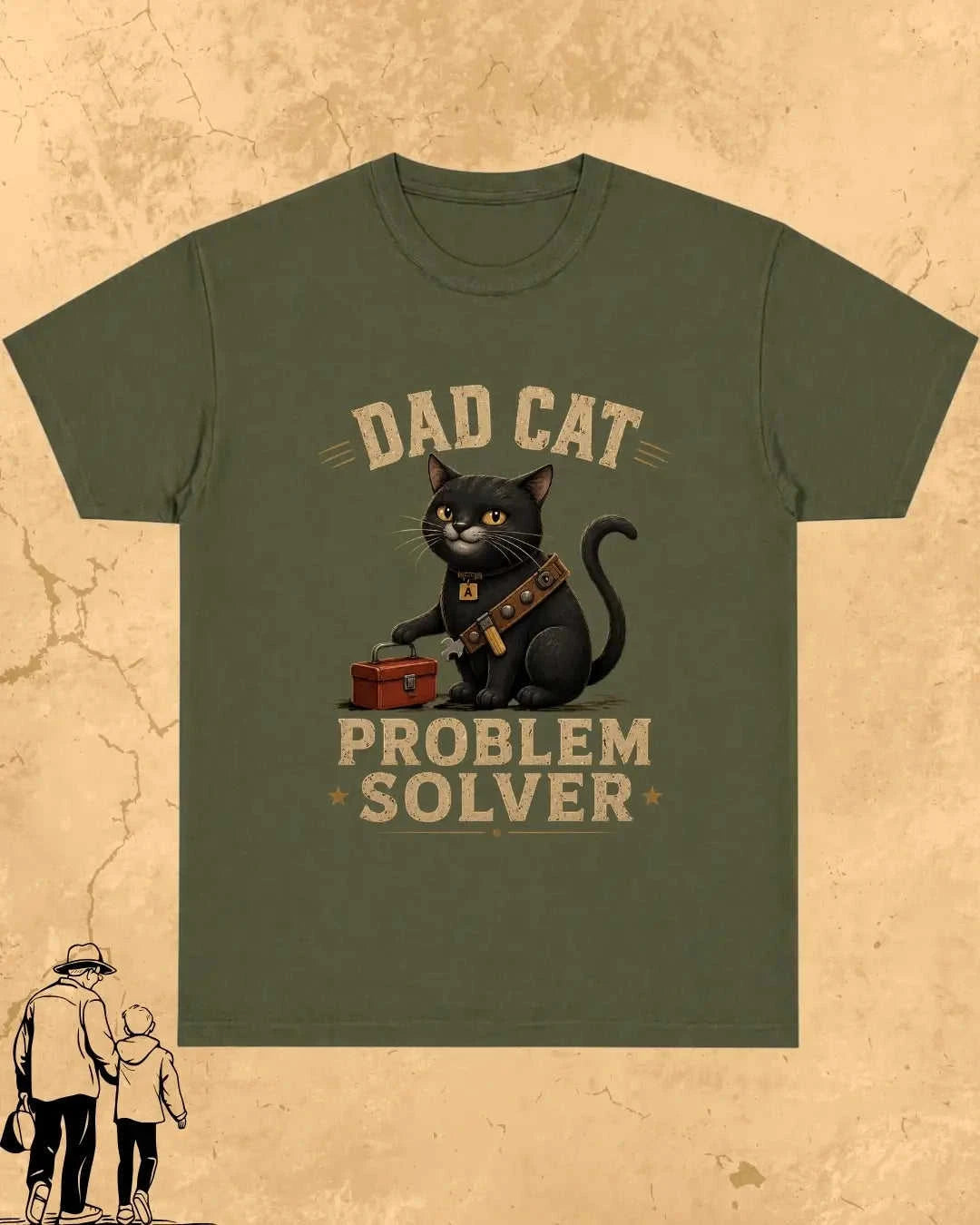 Purr Dad Cotton Tshirt Swiftsoul
