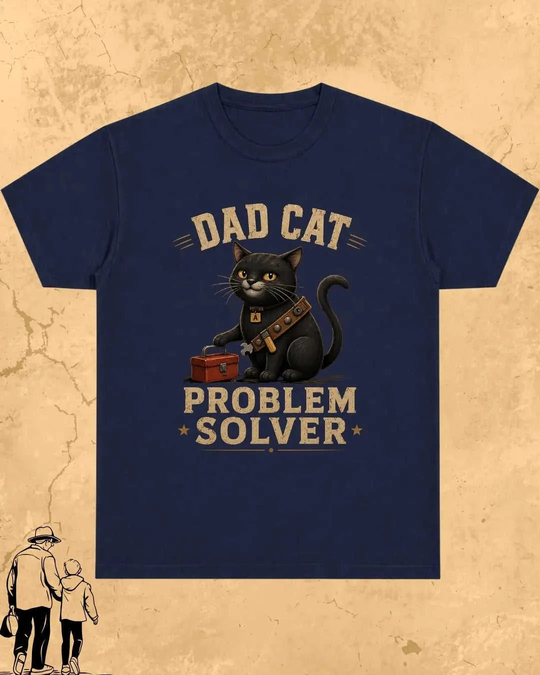 Purr Dad Cotton Tshirt Swiftsoul