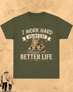 Purr Dad Cotton Tshirt Swiftsoul 