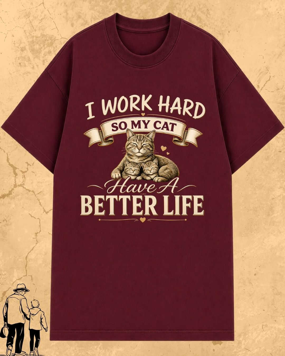 Purr Dad Cotton Tshirt Swiftsoul 