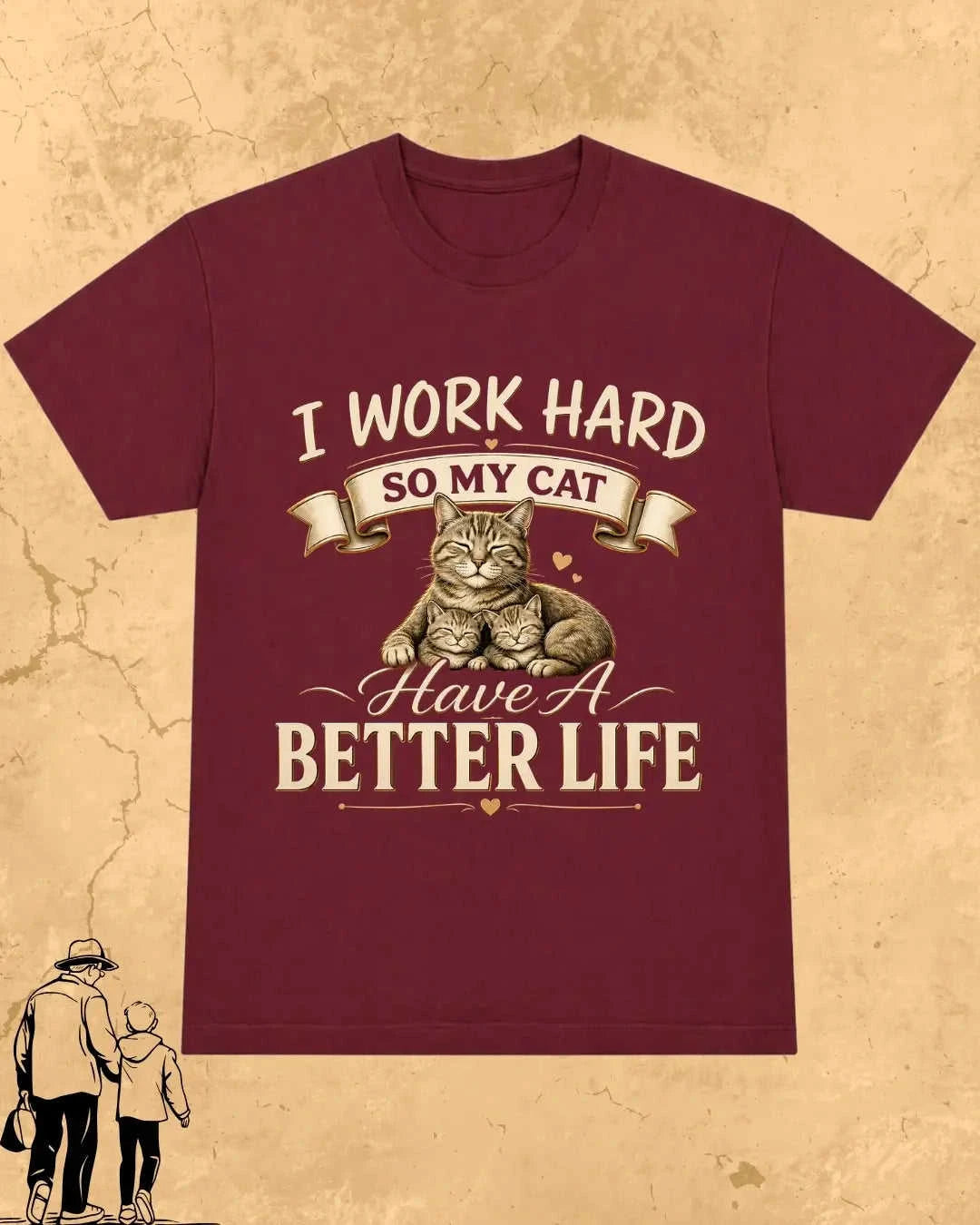 Purr Dad Cotton Tshirt Swiftsoul