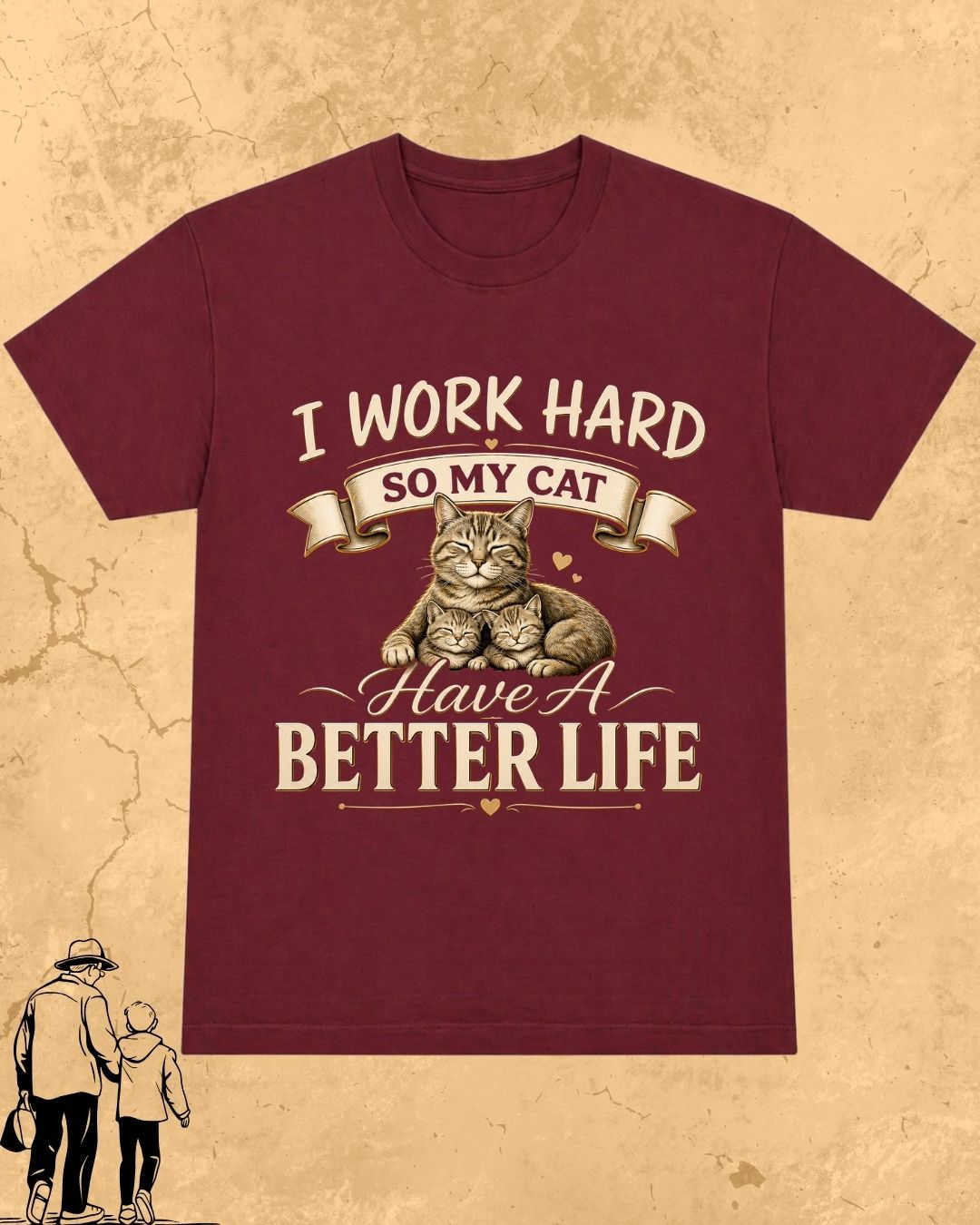 Purr Dad Cotton Tshirt Swiftsoul 