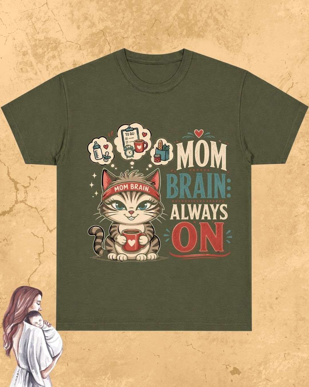 Purr Mom Cotton Tshirt Billien LLC 