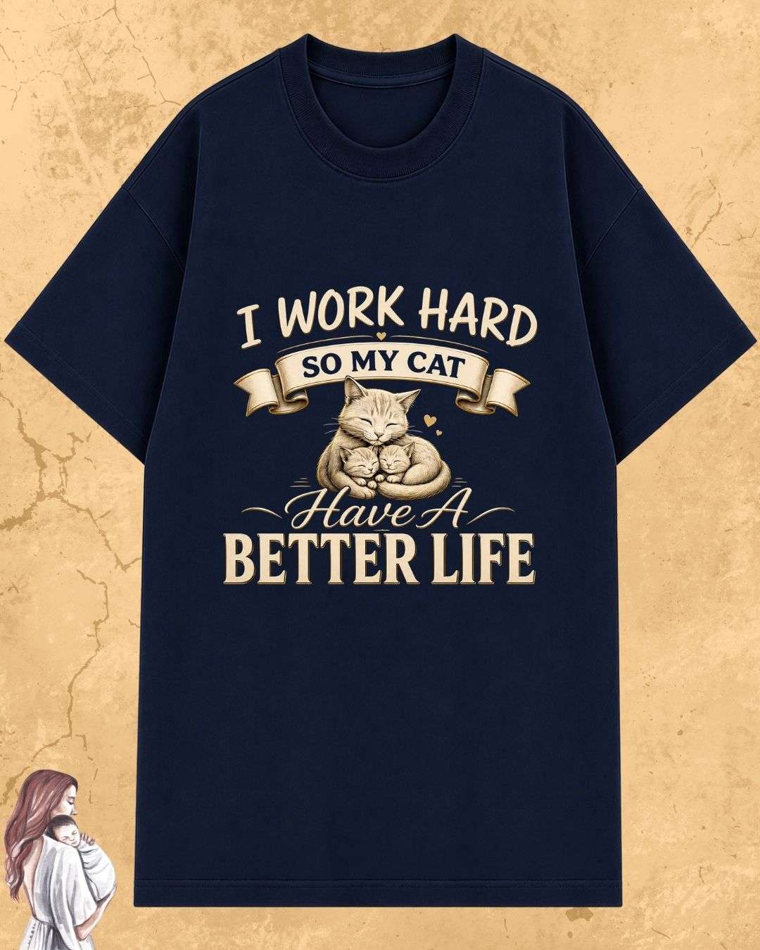 Purr Mom Cotton Tshirt Billien LLC 
