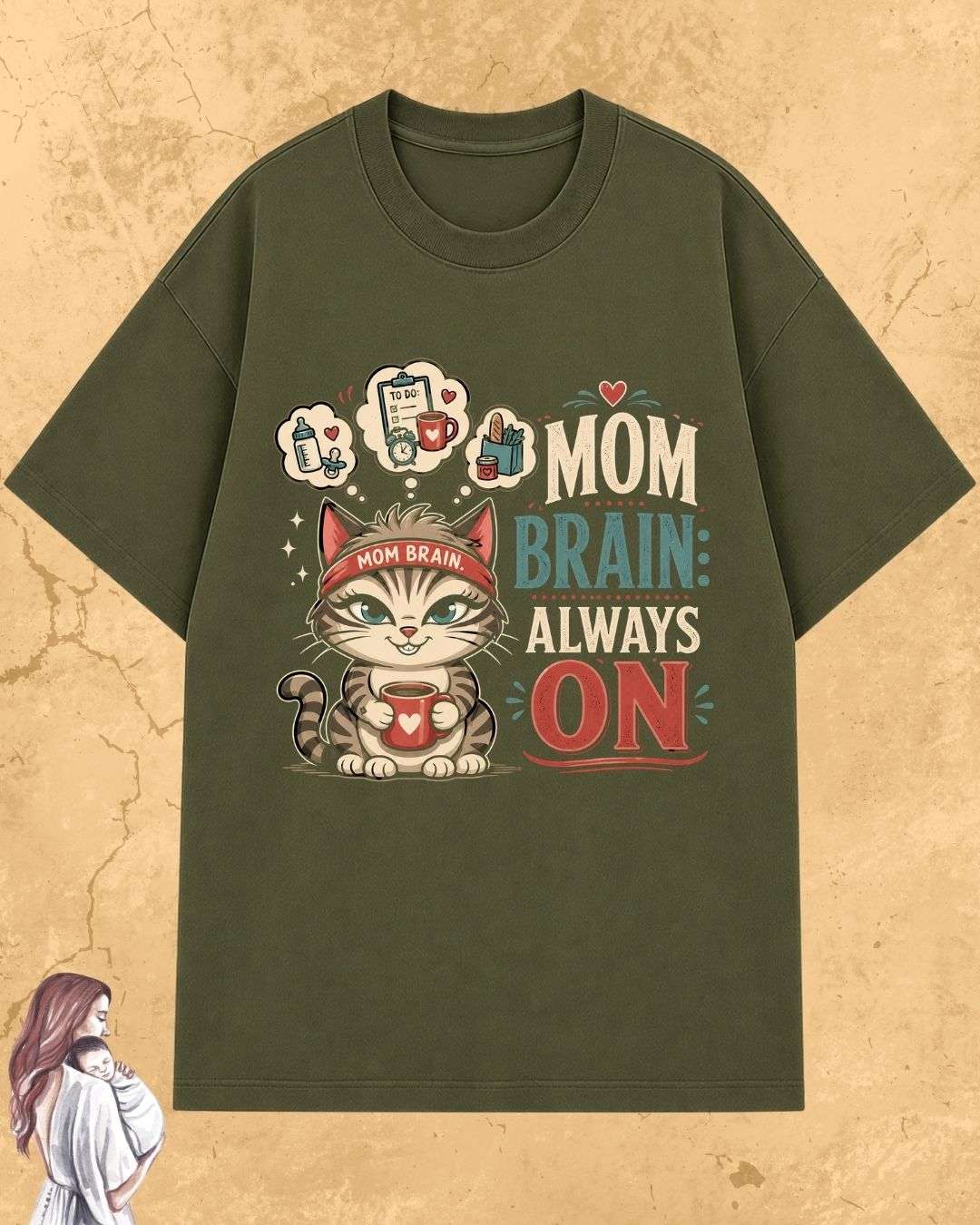 Purr Mom Cotton Tshirt Billien LLC 