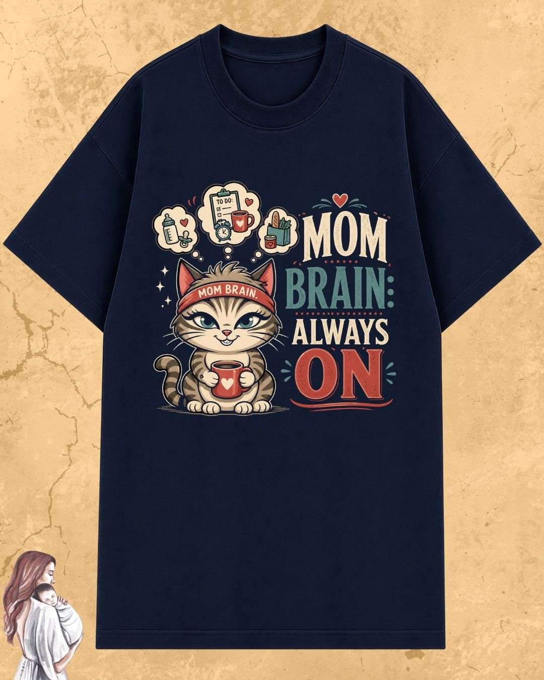 Purr Mom Cotton Tshirt Billien LLC 