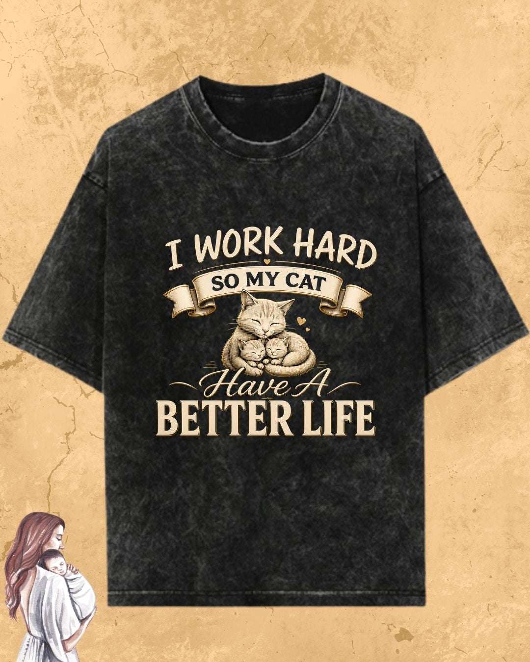 Purr Mom Cotton Tshirt Billien LLC 