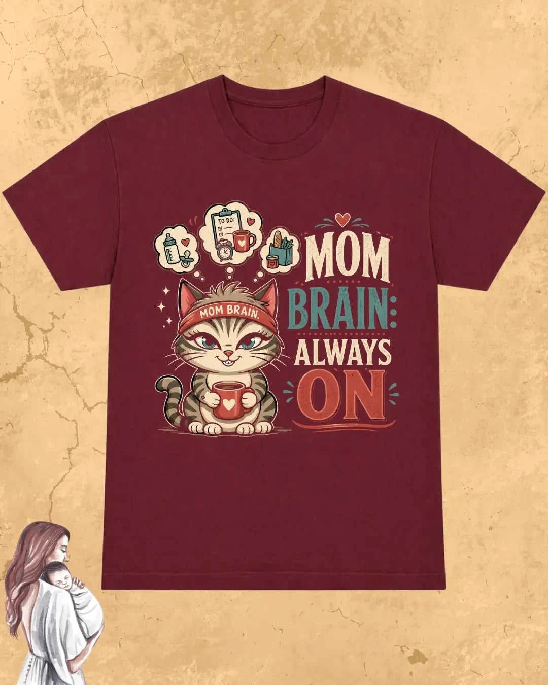Purr Mom Cotton Tshirt Swiftsoul
